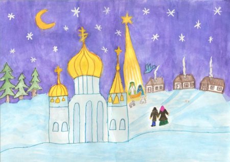 Рисунки на рождественскую тему