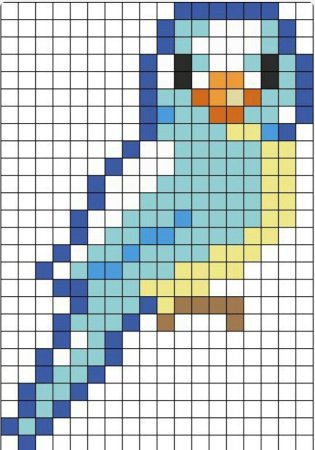 Рисунки по клеточкам цветные