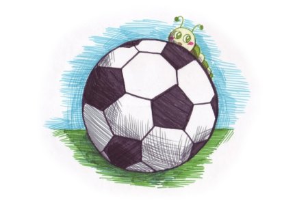 Раскраска игра в мяч