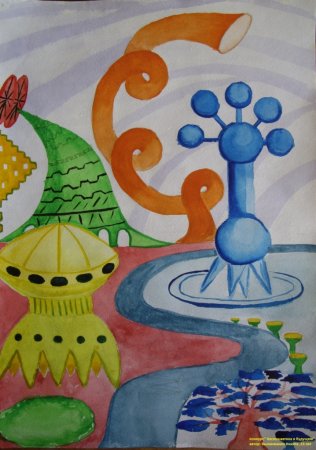 Фантастический рисунок легкий