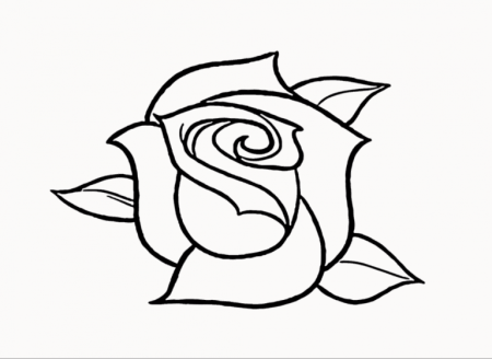 Роза рисунок карандашом для детей