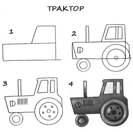Аппликация трактор