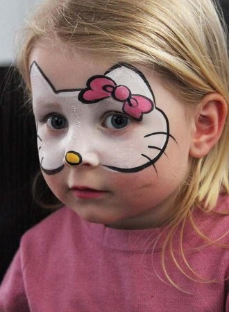 Аквагрим Хэллоу Китти