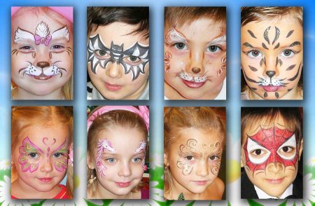 Аквагрим для детей простые