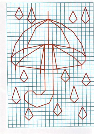 Фигурки по клеткам лёгкие
