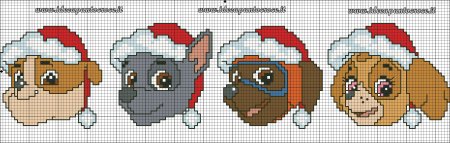 Вышивка крестом Щенячий патруль Скай