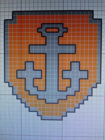 Рисунки крестиком по клеточкам