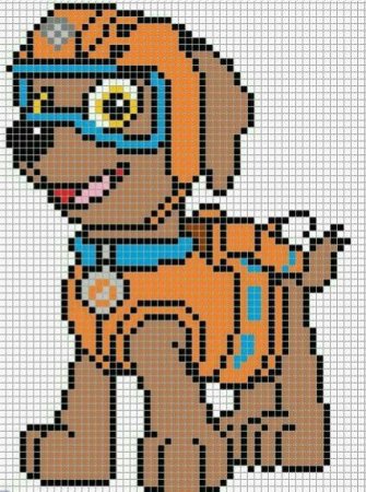 Вышивка крестом Щенячий патруль Маршал