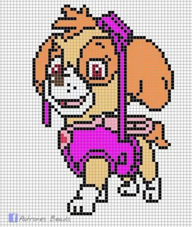 Вышивка крестом Щенячий патруль Скай