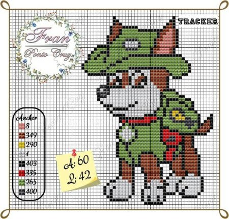 Схема вышивки Щенячий патруль