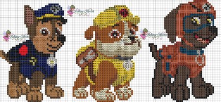 Вышивка Щенячий патруль