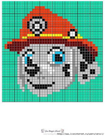 Вышивка крестом Щенячий патруль Маршал