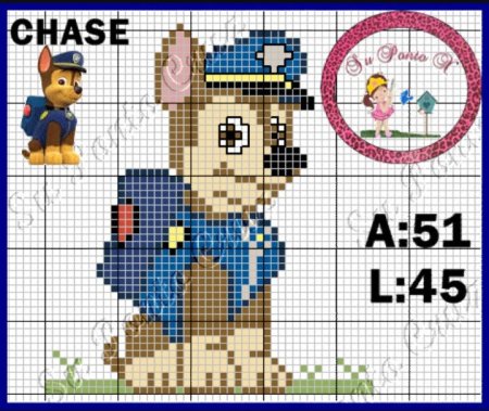 Вышивать бисером Щенячий патруль