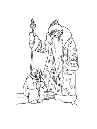 Иллюстрация к сказке Морозко 3 класс