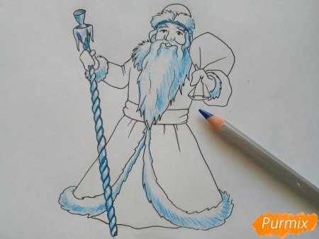 Мороз Иванович рисунок 3 класс карандашом
