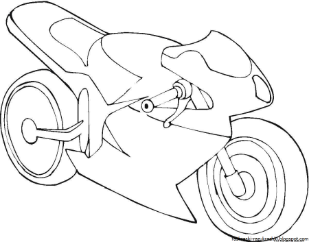 Раскраска. Мотоциклы