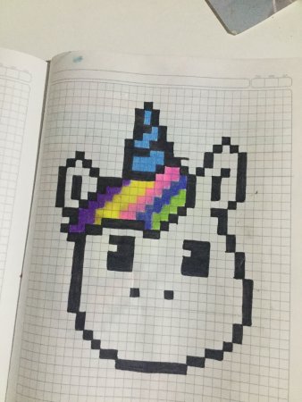 Рисование по клетками милое