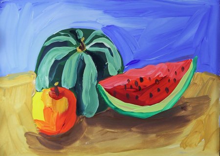 Рисунки красками