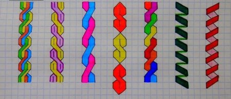 Рисование косичек по клеточкам