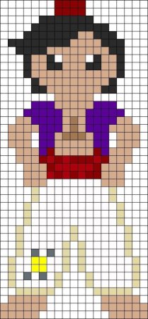 Рисунки по клеточкам персонажи