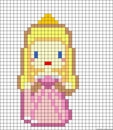 Рисунки по клеточкам девочки