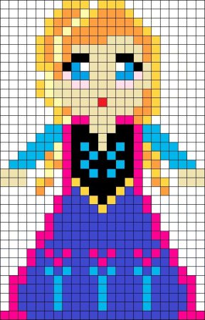 Принцессы по клеточкам маленькие