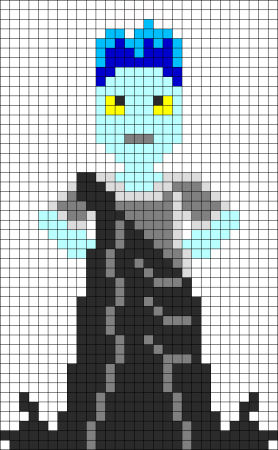 Рисунки по клеточкам девочки