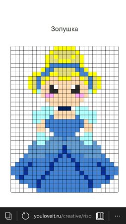 Вышивка крестиком Русалка