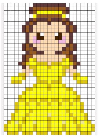 Эльза Холодное сердце крестиком