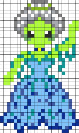 Схема вышивки крестом Эльза и Анна