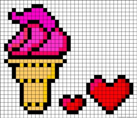 Рисунки по клеточкам маленькие и легкие
