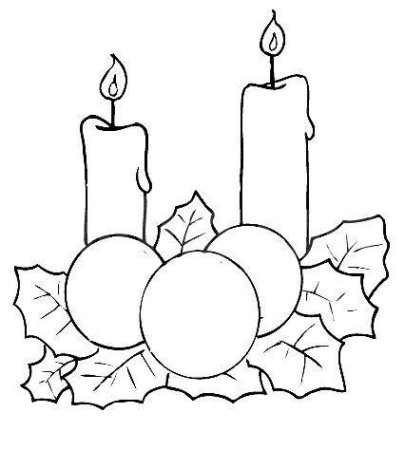 Новогодний натюрморт легкий карандашом