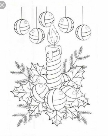 Новогодний натюрморт карандашом