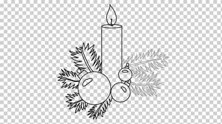 Простые новогодние рисунки для срисовки