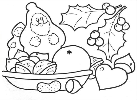 Новогодний натюрморт раскраска