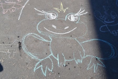 Картины мелом на асфальте