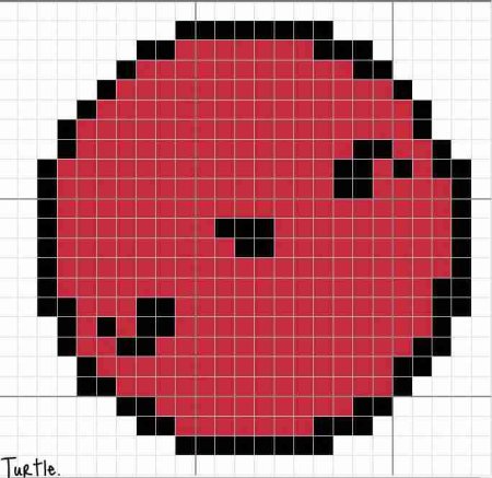 Шаринганы по клеточкам