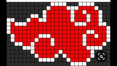 Знак Акацуки для вышивания