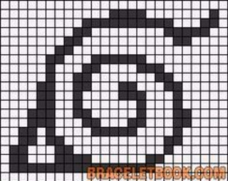 Символ Конохи по клеточкам