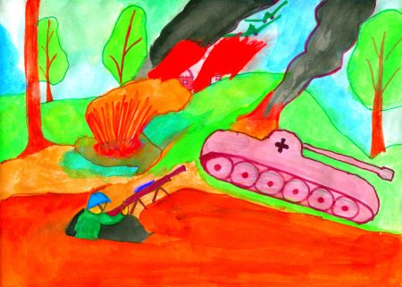 Детские рисунки о войне