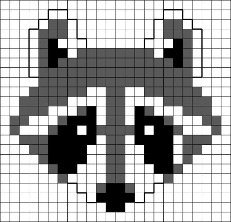 Рисунки по клеточкам животные