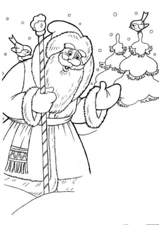 Раскраска. Морозко