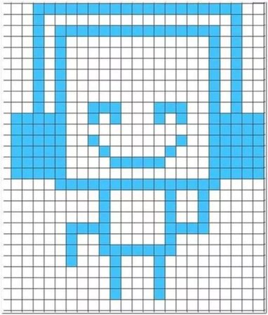 Рисунки по клеточкам маленькие для мальчиков