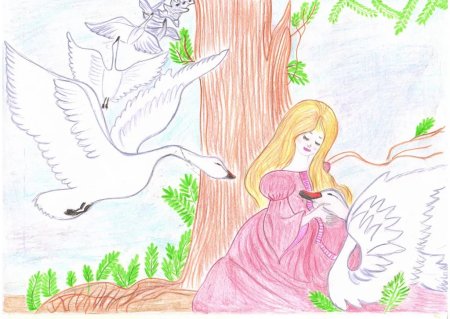 Царевна лягушка рисунок