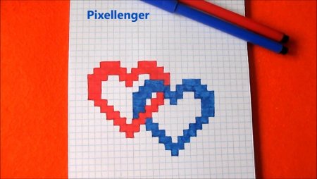 Рисунки по клеточкам лёгкие