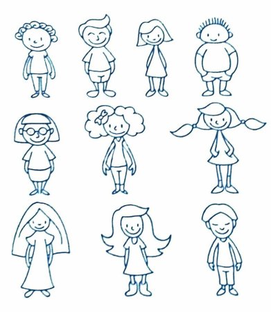 Нарисованный человечек