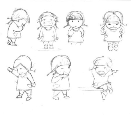 Нарисовать человечка ребенку