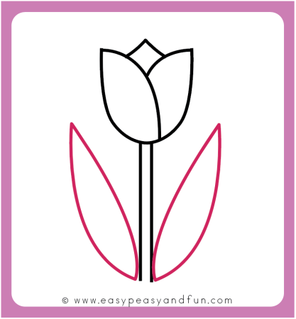 Поэтапное рисование цветы