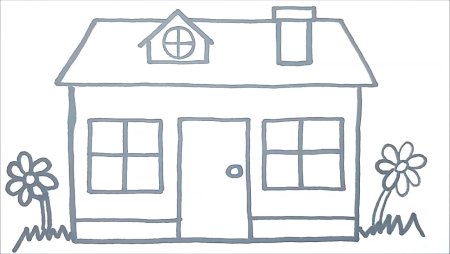 Дома для рисования для детей