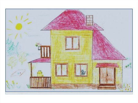 Домик по клеточкам